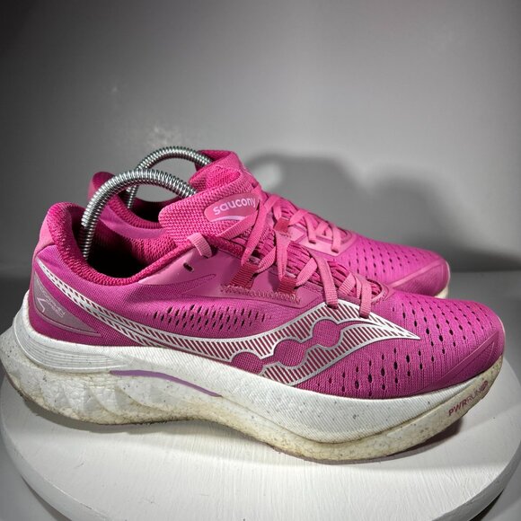 Saucony Endorphin Speed 4 Womens Size 10 Running Shoes Sneakers Pink Gym Walking - Picture 5 of 12